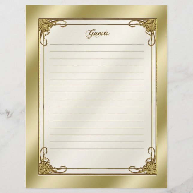 Élégant 50e anniversaire de Mariage invité (Devant)