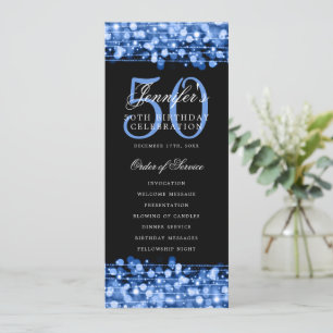 Élégant 50e anniversaire Programme Merci de la Mar