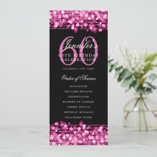 Élégant 60e anniversaire de fête Programme Hot ros