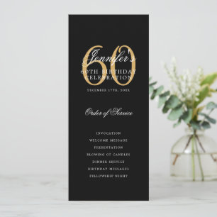 Élégant 60e Anniversaire Programme Gold Black Merc
