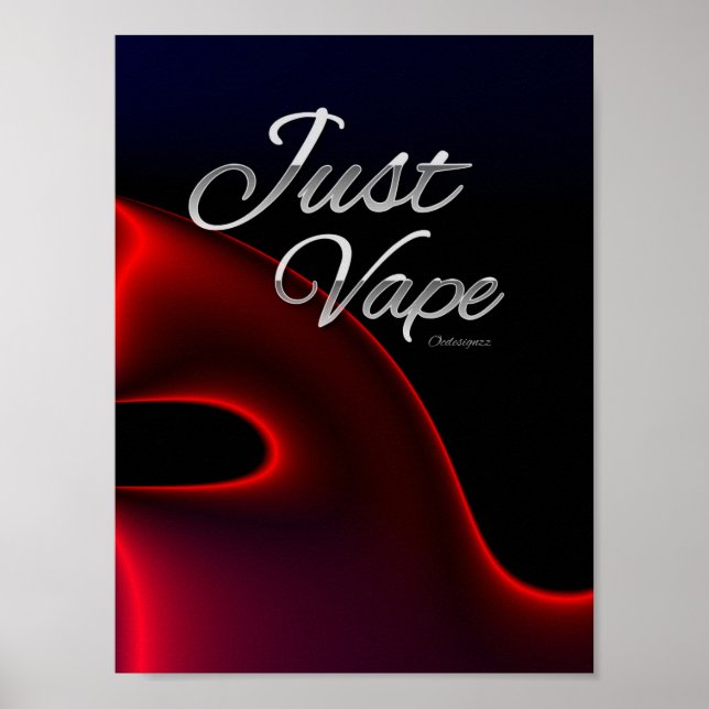Élégant affiche Vaping (Devant)