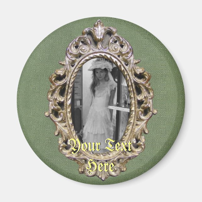 Élégant aimant à une seule image (Devant)