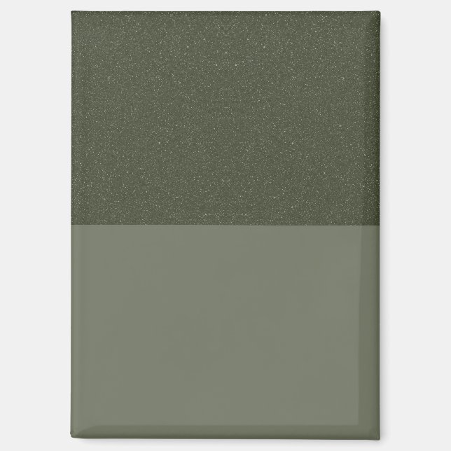 Élégant Aimant Vert mousse texturé - Personnalisab (Recto)