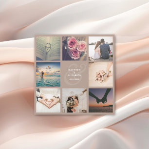 Elégant Ampersand Photo Collage Mariage Merci