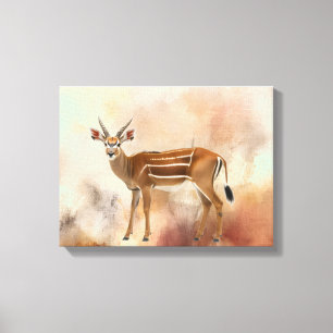 Élégant Antilope Bongo sur Toile