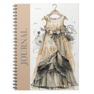 Élégant Antique Little Black Robe Journal LBD