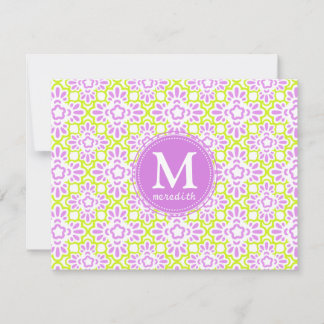 Elégant Arabesque Damask Lilac Purple Personnalisé