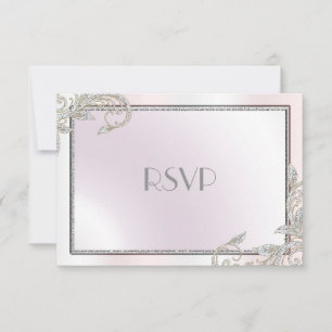 Elégant Argent RSVP