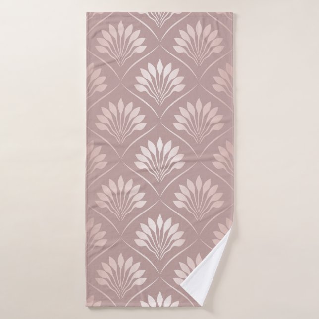 Elégant art déco motif de treillis or (Serviette de bain)