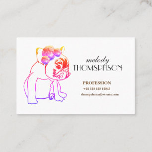 Elégant Art Euro Standard Matte Carte de visite