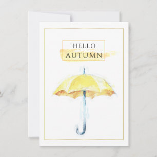 Elégant & Artistique Golden Automne dessin paraplu