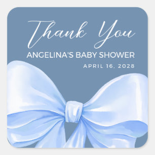 Élégant autocollant de remerciement Baby Shower à