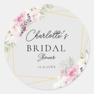 Élégant autocollant rond pour enterrement de vie d