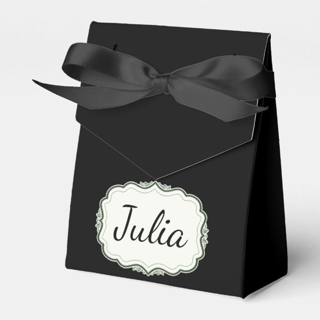 Élégant automne vert saint Ballotins noirs (Verso)