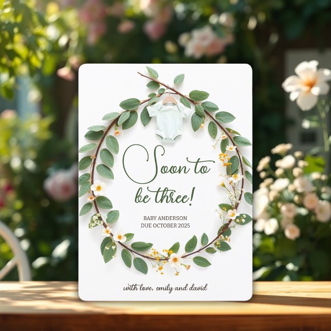 Elégant Baby Reveal Pregnancy Carte Faire-part (Elegant Baby Reveal Pregnancy Announcement Card)