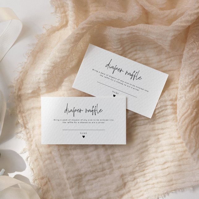 Élégant Baby shower de carte à raffe de couche de  (Créateur téléchargé)