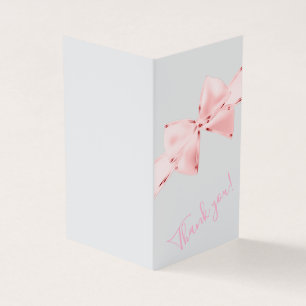 Elégant Baby shower de la caverne rose Merci Carte