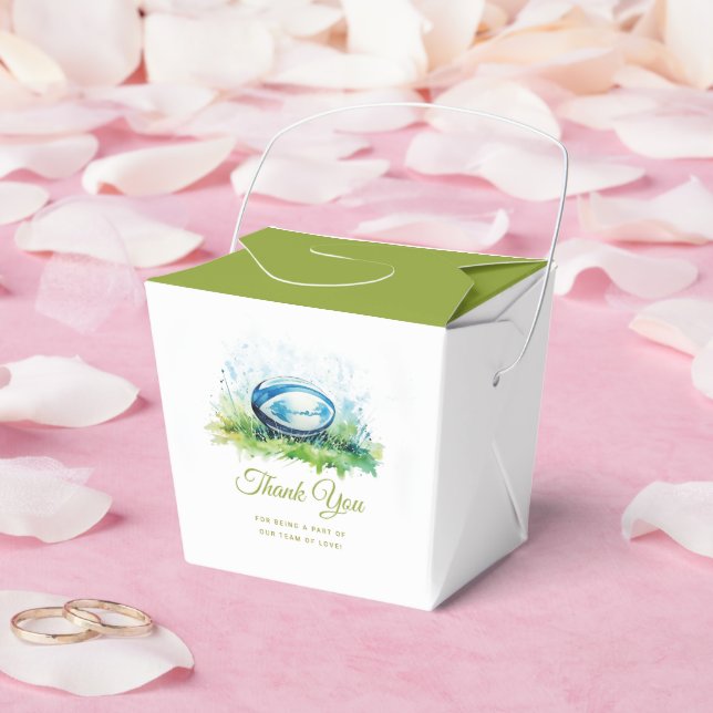 Elégant Baby shower de rugby aquarelle Ballotins (Mariage)