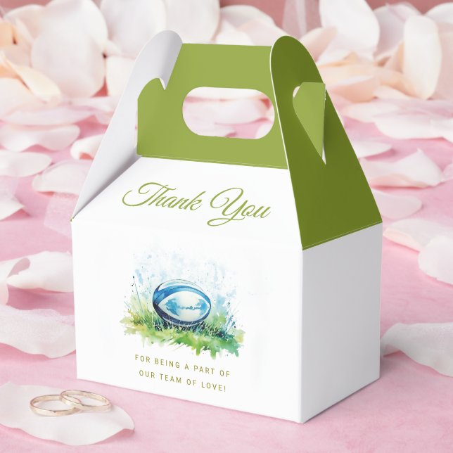 Elégant Baby shower de rugby aquarelle Ballotins (Mariage)