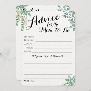 Elégant Baby shower de verdure Prédictions et cons