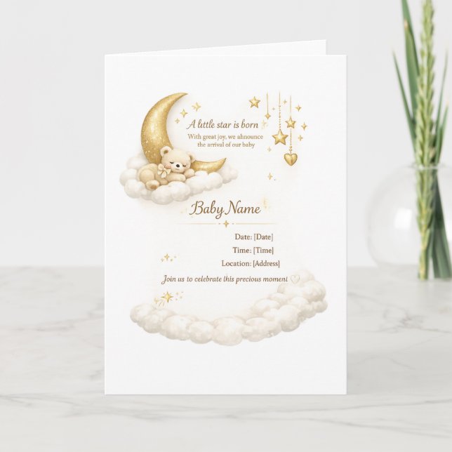 Elegant Baby Shower Invitation (Devant)