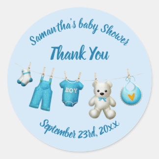 Élégant Baby shower Merci Favoriser Sticker