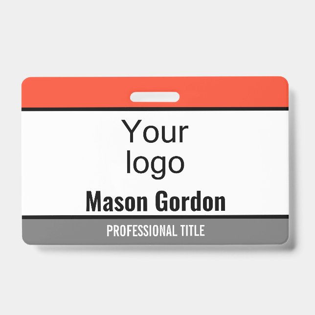 Élégant badge minimaliste (Avant)