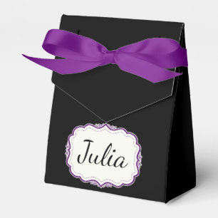 Élégant Ballotins noirs violets à bascule