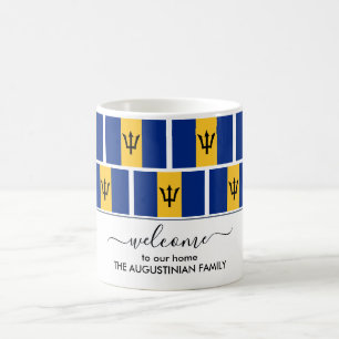 Elégant BARBADOS FLAG Café Mug