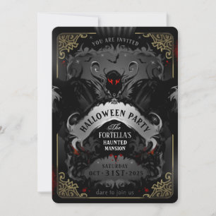 Elégant Batty Delight Invitation de la fête d'Hall