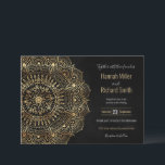 Elégant Black Gold Mandala Floral Design<br><div class="desc">Un mandala unique à thème floral de tournesol doré avec une nébuleuse gris foncé et étoiles brillantes design noir céleste, idéal pour des événements uniques, ou décor maison. Doté d'un tournesol, de petites fleurs et d'un mandala de doodles à fleurs feuilles, cet art de gribouillage à feuille d'or métallique dessiné...</div>
