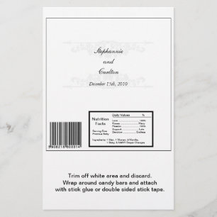 Elégant blanc/Mariage Argent Grand Barre de sucrer