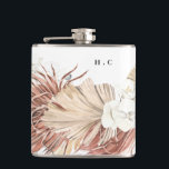 Élégant blanc Pampas Grass Floral Groomsmen Flacon<br><div class="desc">Élégante Pampas Blanc Grass Floral Groomsmen Flacon. Cela fera partie de la suite. #pampasgrass #jungleMariage #jungleinvitation #coralmariage #weddingmenu #désertons #lasvegasMariage #terracottamariage #peachmariage #pampasweddmenu #pampas #terracotta #corail #peach #naturalmariage #driedgrass #driedpampas #wabisabimariage #nature #mariage</div>