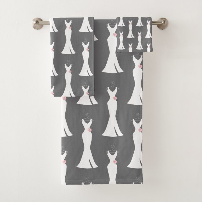 Elégant blanc sur gris - Motif élégant (En situation)