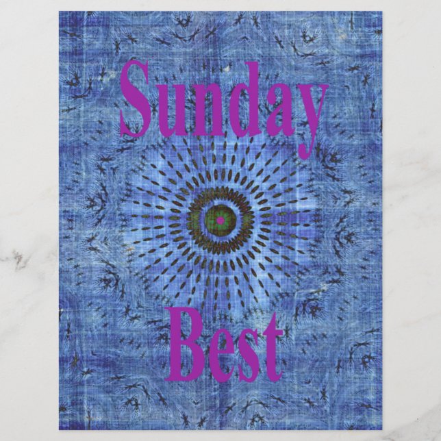 Elégant bleu denim motif vectoriel impression art  (Devant)