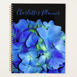 Elégant bleu floral bleu rose hydrangée bleue