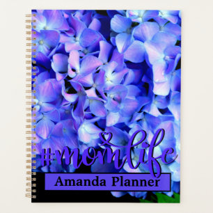 élégant bleu mauve magenta floral hydrangea