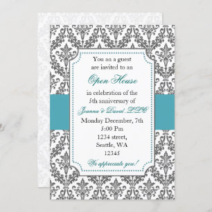 Elegant Blue Corporate Party Invitation