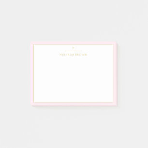 Élégant Blush Pink Classy Chic Post-it® Notes