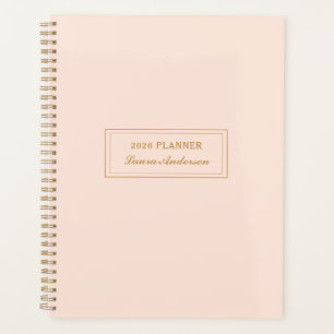 Élégant Blush rose et or 2025 Planner
