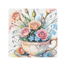 Elégant Boho Floral Art métal