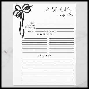 Elegant Bow noir Fête des mariées d'aquarelle Rece