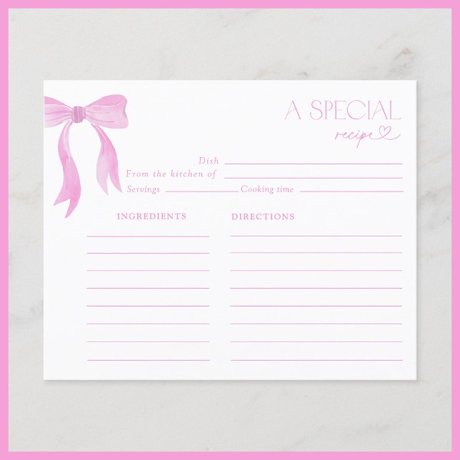 Elégant Bow rose Fête des mariées d'aquarelle Rece (Créateur téléchargé)