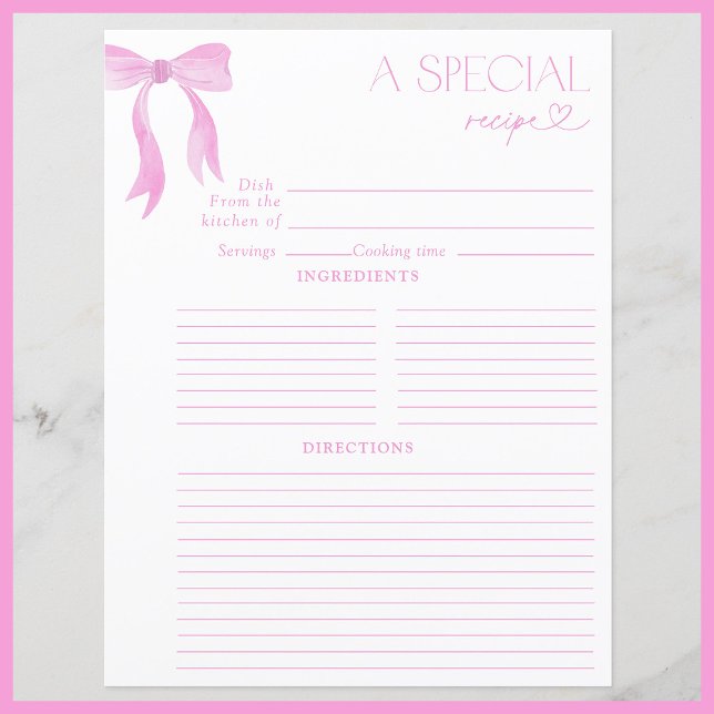 Elégant Bow rose Fête des mariées d'aquarelle Rece (Créateur téléchargé)