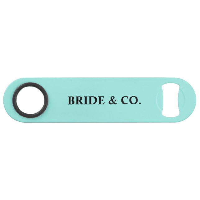 Elegant Bride & Co. Bridal Shower Teal (Devant (Horizontal))