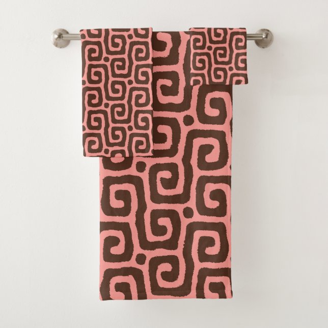 Elegant Brown &Pink Abstract Pattern  (En situation)