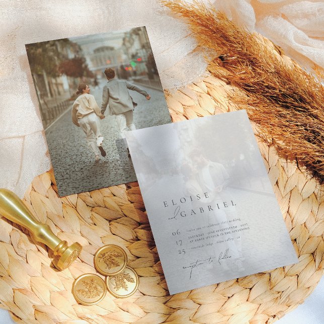 Élégant budget Bohème minimaliste 2 Mariage photo (Créateur téléchargé)