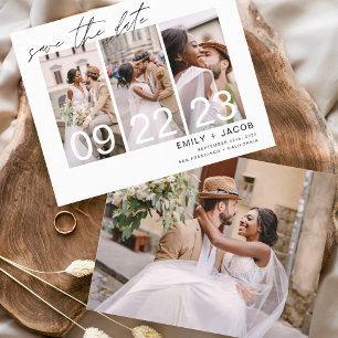 Élégant budget Enregistrer la date 4 Invitations p