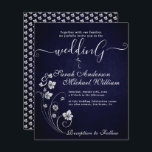 Élégant budget Fleurs Faire-part de mariage blanc<br><div class="desc">Élégant budget Fleurs Faire-part de mariage blanc. Simple et moderne à compléter avec vos détails facilement et rapidement. Consultez ma boutique pour voir l'ensemble de la suite pour ce design.</div>