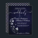 Élégant budget Fleurs Faire-part de mariage blanc<br><div class="desc">Élégant budget Fleurs Faire-part de mariage blanc. Simple et moderne à compléter avec vos détails facilement et rapidement. Consultez ma boutique pour voir l'ensemble de la suite pour ce design.</div>